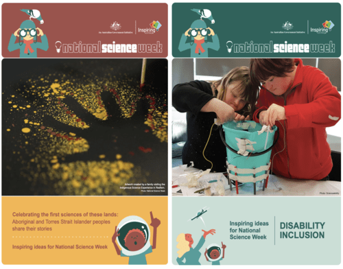 Activity and idea booklets for National Science Week